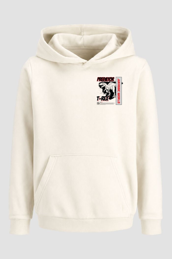 Moletom Canguru Streetwear Unissex Com Capuz | Predator Jurassic T-Rex Est. 314-313