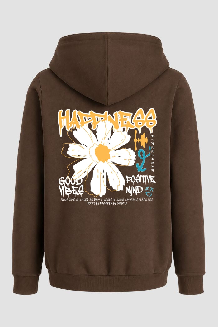 Moletom Canguru Streetwear Unissex Com Capuz | Happines Good Vibes Est. 316-315