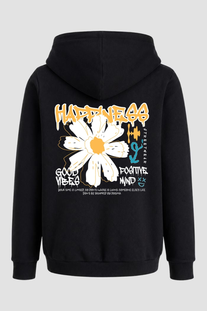 Moletom Canguru Streetwear Unissex Com Capuz | Happines Good Vibes Est. 316-315