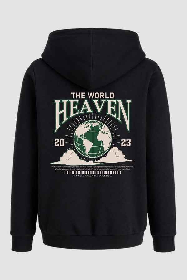 Moletom Canguru Streetwear Unissex Com Capuz | The World Heaven Est. 320-319
