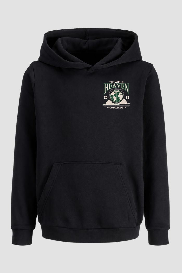 Moletom Canguru Streetwear Unissex Com Capuz | The World Heaven Est. 320-319