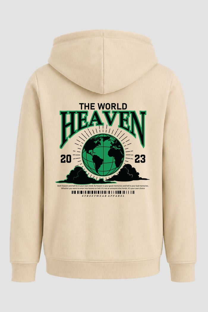 Moletom Canguru Streetwear Unissex Com Capuz | The World Heaven Est. 320-319