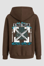 Moletom Canguru Streetwear Unissex Com Capuz | Never Give Up Est.322-321