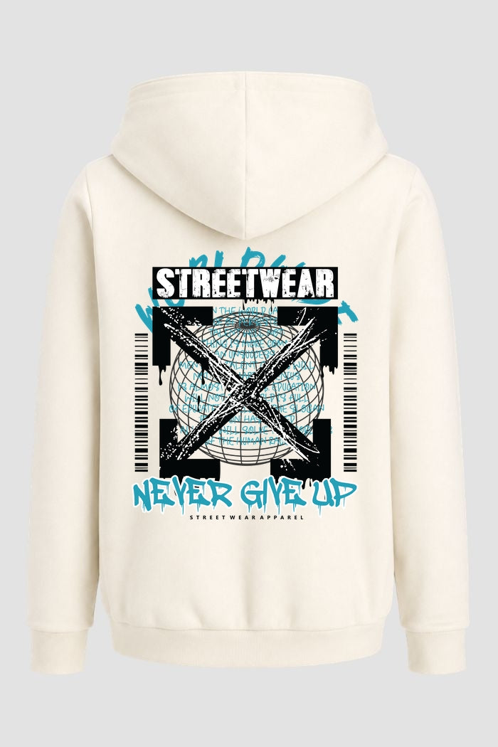Moletom Canguru Streetwear Unissex Com Capuz | Never Give Up Est.322-321