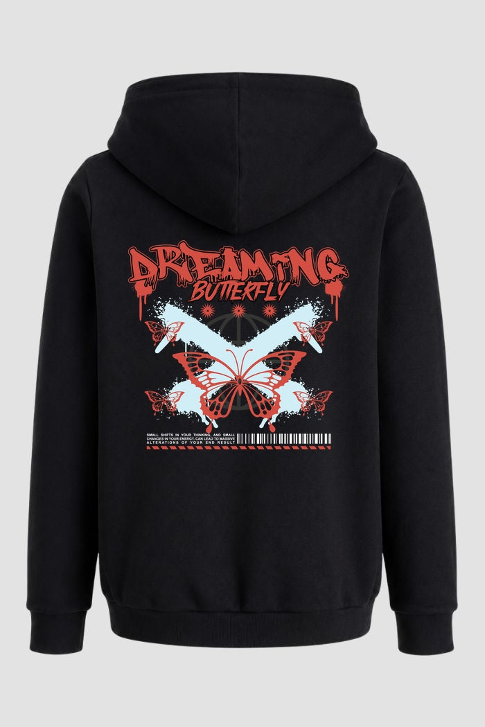 Moletom Canguru Streetwear Unissex Com Capuz | Dreaming Butterfly Est.328-327