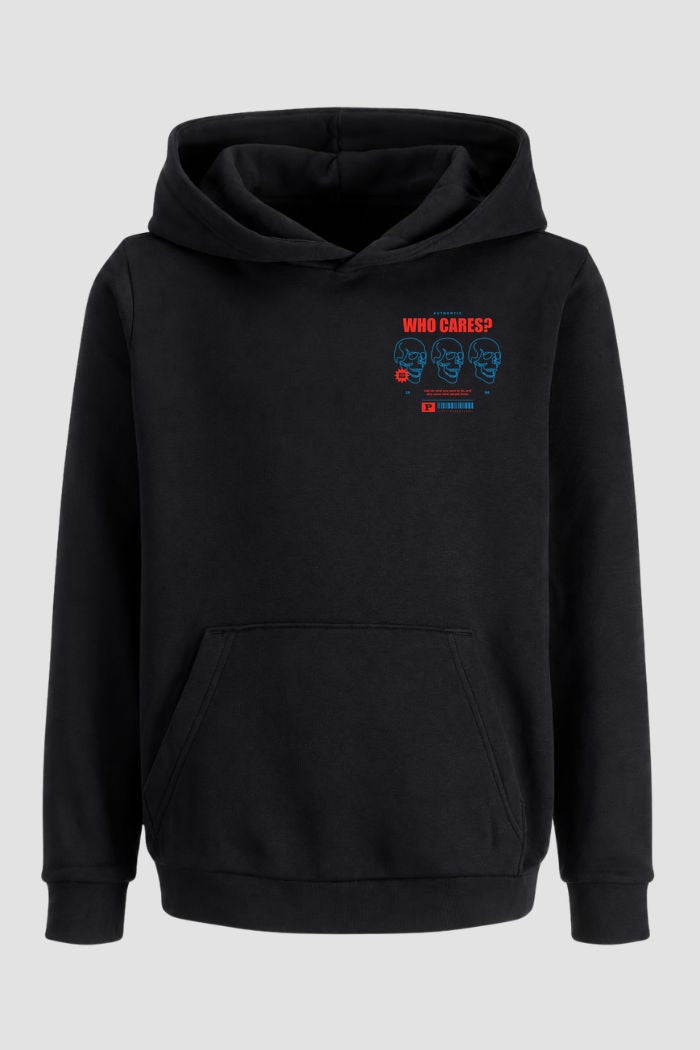 Moletom Canguru Streetwear Unissex Com Capuz | Who Cares Skull Est.330-329