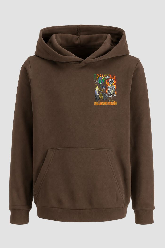 Moletom Canguru Streetwear Unissex Com Capuz | Untill Be Comes a Skeleton Est.332-331