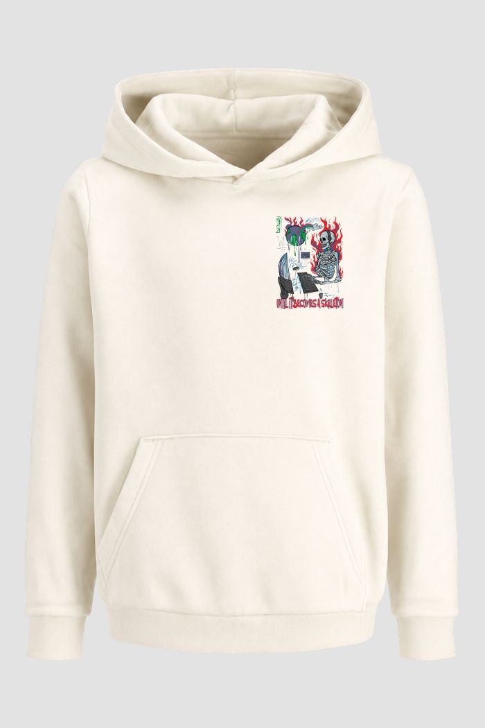 Moletom Canguru Streetwear Unissex Com Capuz | Untill Be Comes a Skeleton Est.332-331