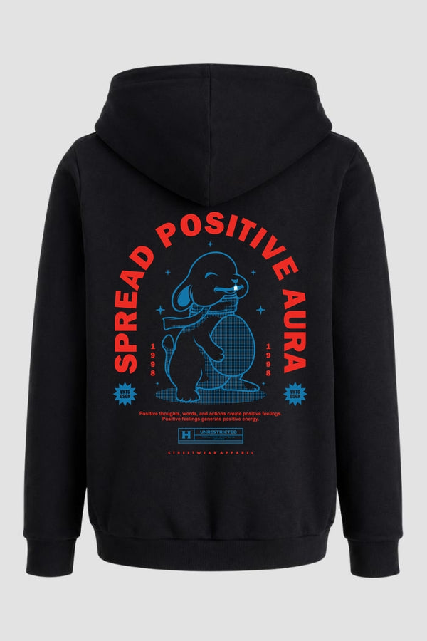 Moletom Canguru Streetwear Unissex Com Capuz | Spread Positive Aura Est.338-337