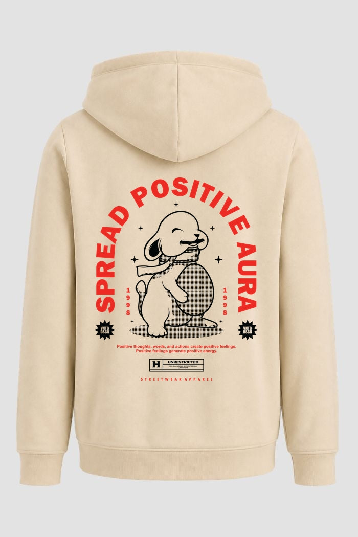 Moletom Canguru Streetwear Unissex Com Capuz | Spread Positive Aura Est.338-337