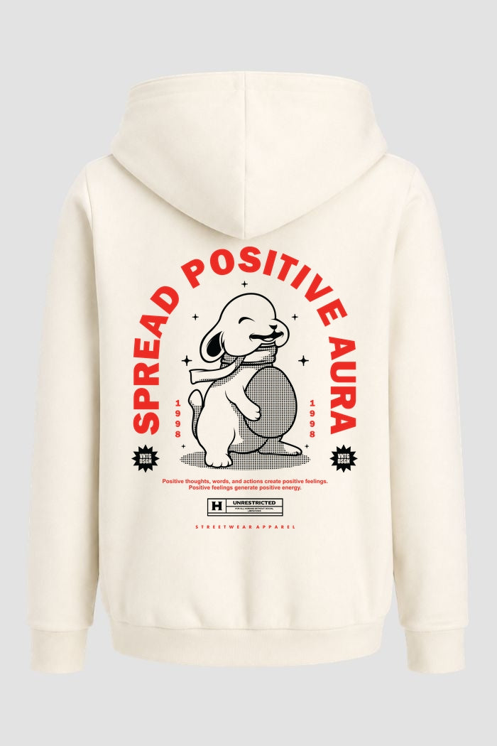 Moletom Canguru Streetwear Unissex Com Capuz | Spread Positive Aura Est.338-337