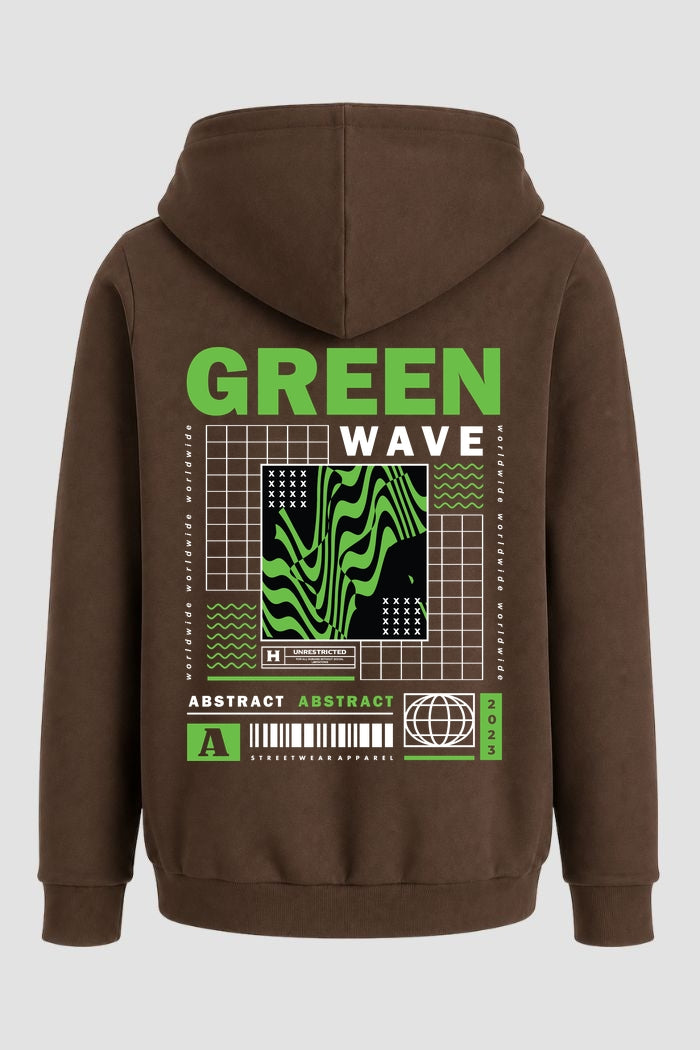 Moletom Canguru Streetwear Unissex Com Capuz | Green Wave Est.340-339