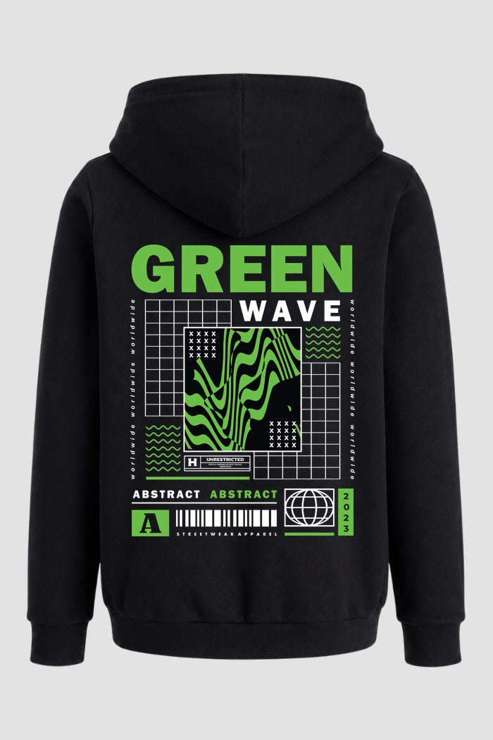 Moletom Canguru Streetwear Unissex Com Capuz | Green Wave Est.340-339