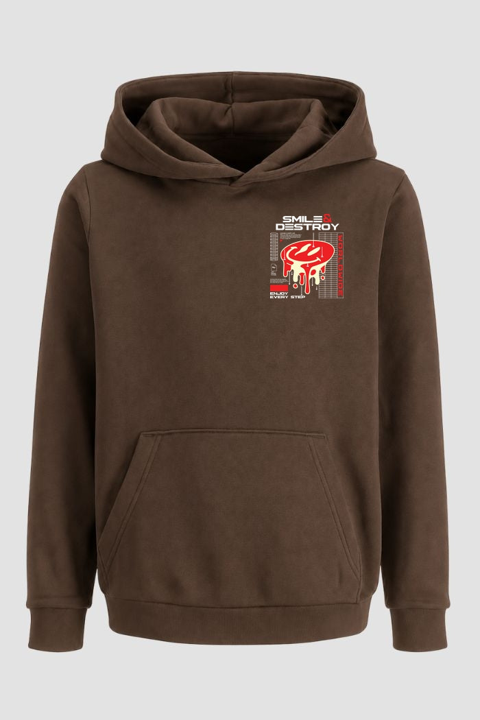 Moletom Canguru Streetwear Unissex Com Capuz | Smile and Destroy Est.344-343
