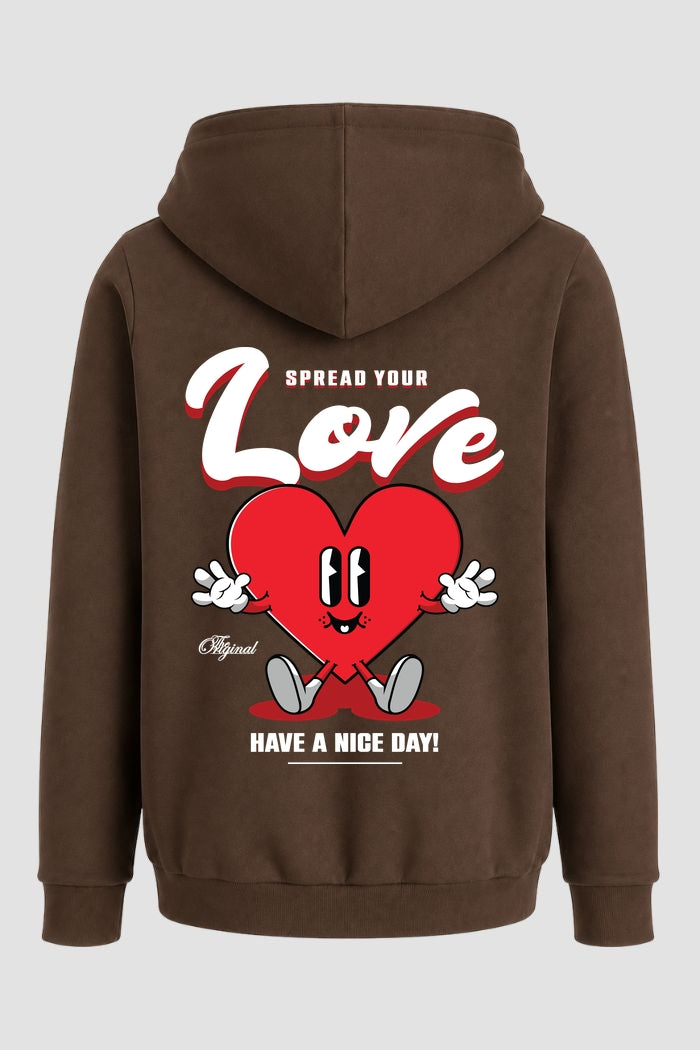 Moletom Canguru Streetwear Unissex Com Capuz | Spread Your Love Est.348-347