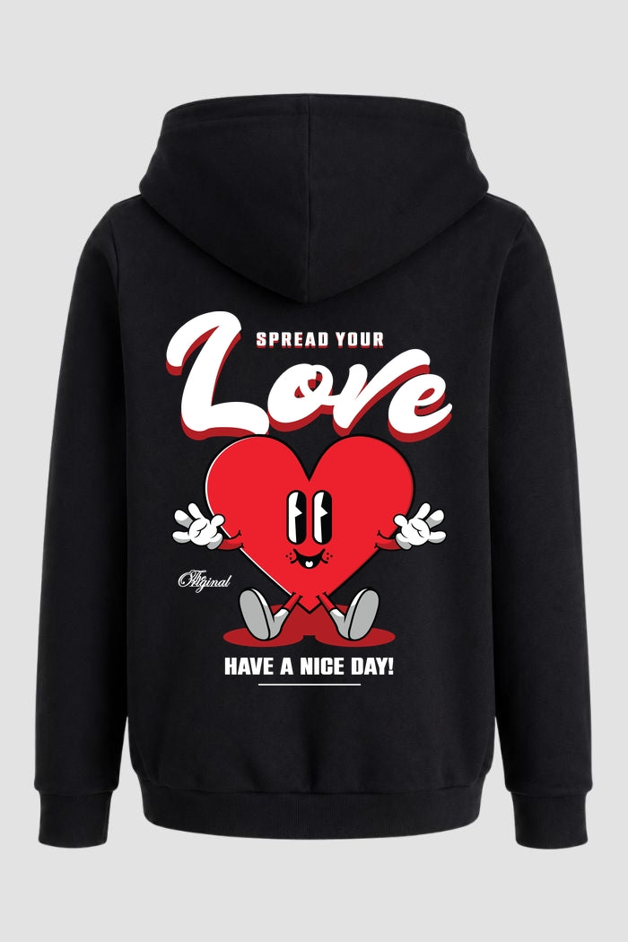 Moletom Canguru Streetwear Unissex Com Capuz | Spread Your Love Est.348-347