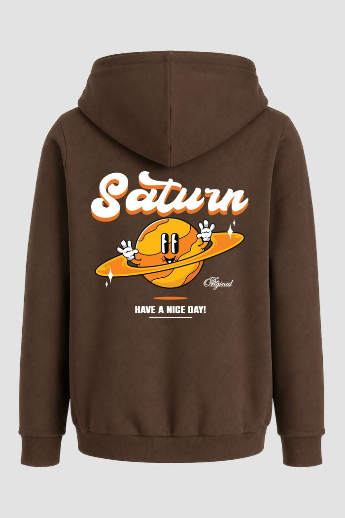 Moletom Canguru Streetwear Unissex Com Capuz | Saturn Have a Nice Day Est.350-349