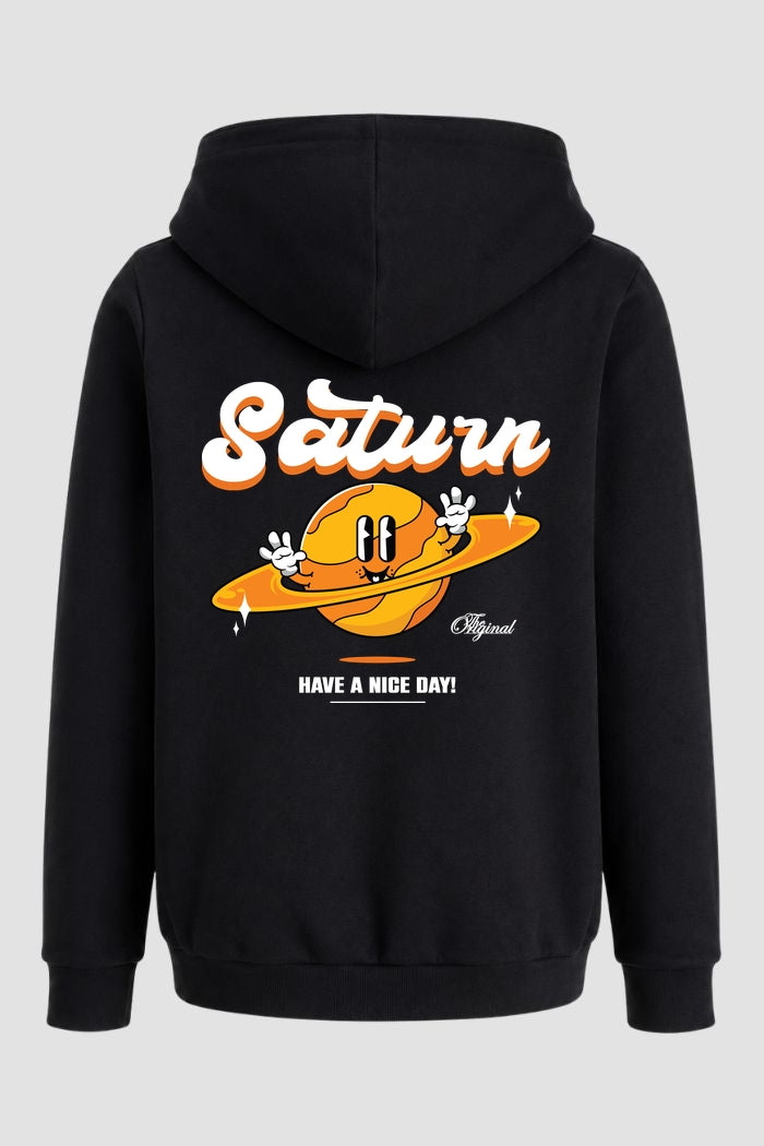 Moletom Canguru Streetwear Unissex Com Capuz | Saturn Have a Nice Day Est.350-349