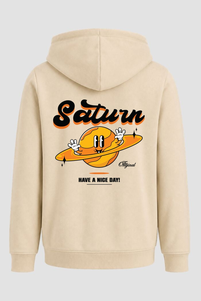 Moletom Canguru Streetwear Unissex Com Capuz | Saturn Have a Nice Day Est.350-349