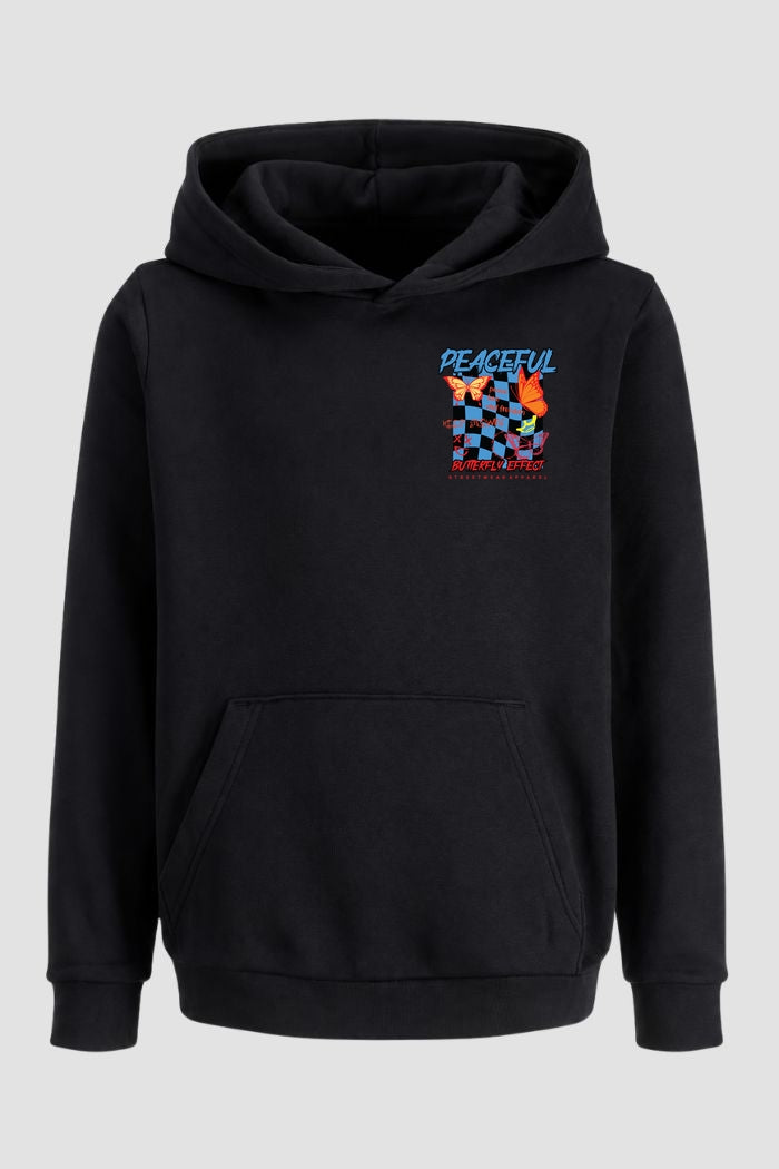 Moletom Canguru Streetwear Unissex Com Capuz | Pacefull Butterfly Est.352-351