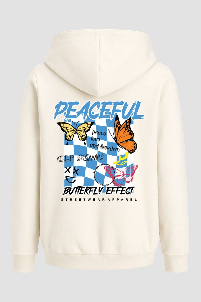 Moletom Canguru Streetwear Unissex Com Capuz | Pacefull Butterfly Est.352-351