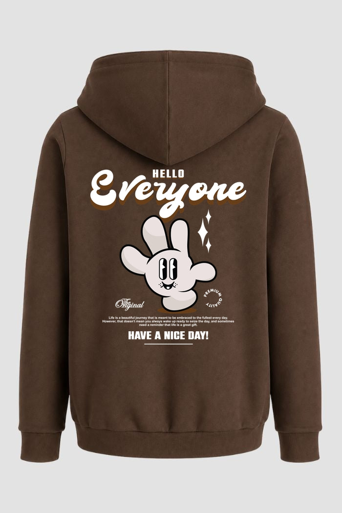 Moletom Canguru Streetwear Unissex Com Capuz | Hello Everyone Est.354-353