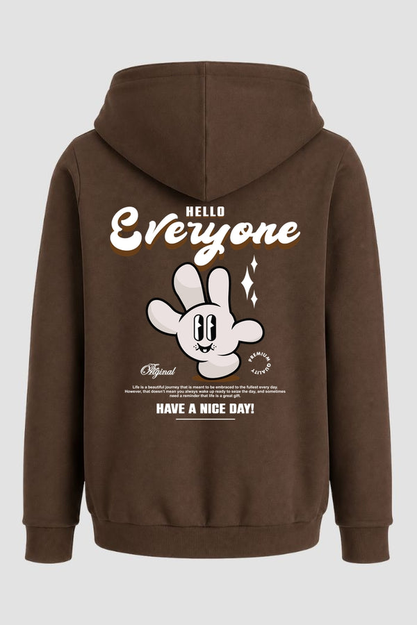 Moletom Canguru Streetwear Unissex Com Capuz | Hello Everyone Est.354-353