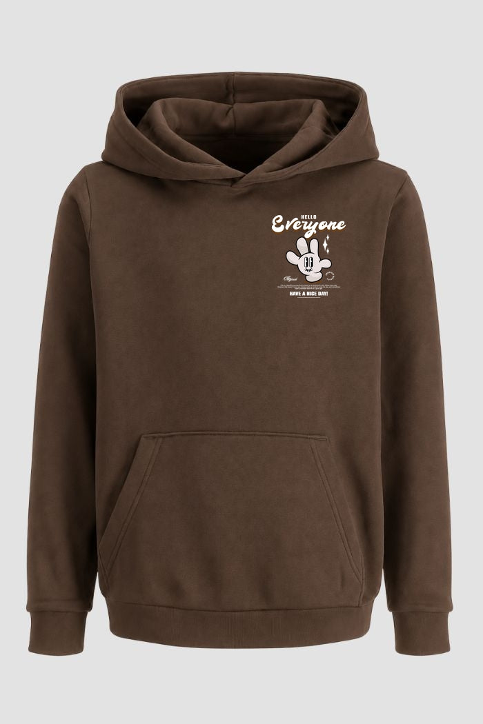 Moletom Canguru Streetwear Unissex Com Capuz | Hello Everyone Est.354-353