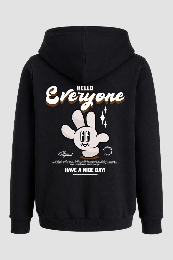 Moletom Canguru Streetwear Unissex Com Capuz | Hello Everyone Est.354-353