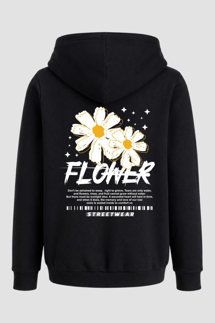 Moletom Canguru Streetwear Unissex Com Capuz | Flower Street Est.357-358
