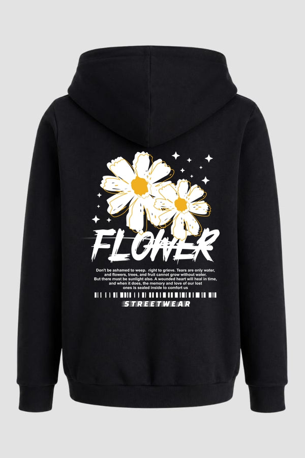 Moletom Canguru Streetwear Unissex Com Capuz | Flower Street Est.357-358