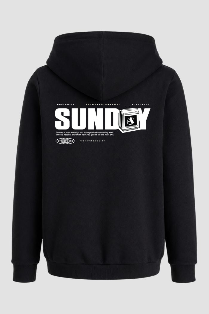 Moletom Canguru Streetwear Unissex Com Capuz | Sunday Worldwide EST. 367-368