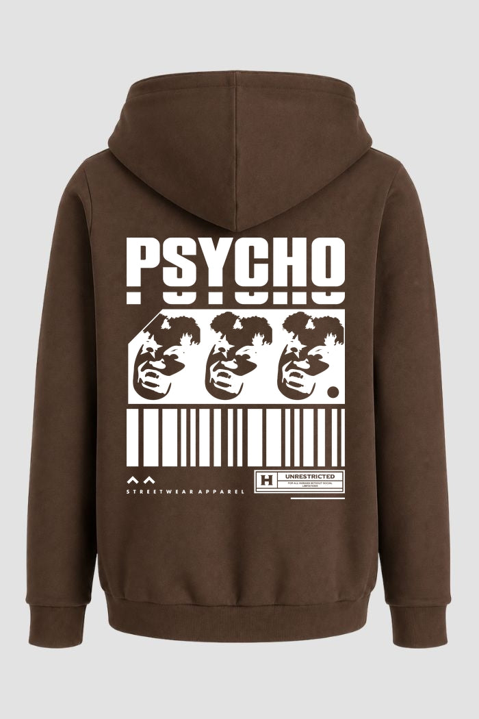 Moletom Canguru Streetwear Unissex Com Capuz | Psycho Est.369-368