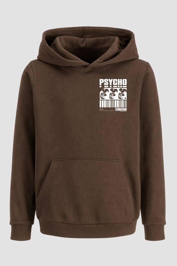 Moletom Canguru Streetwear Unissex Com Capuz | Psycho Est.369-368