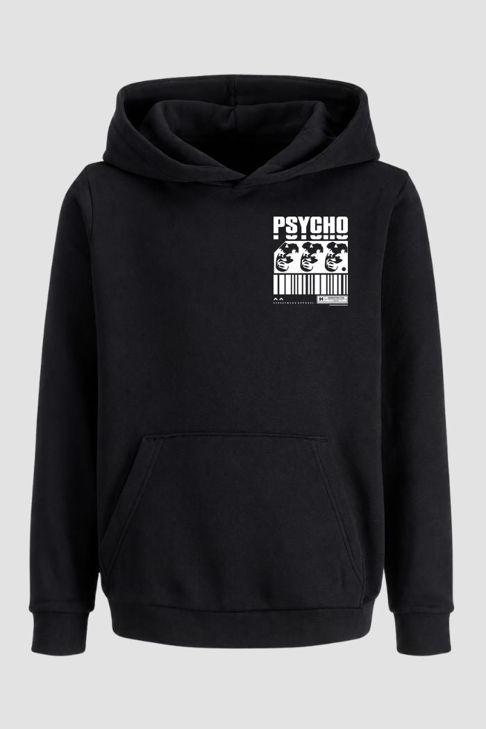 Moletom Canguru Streetwear Unissex Com Capuz | Psycho Est.369-368