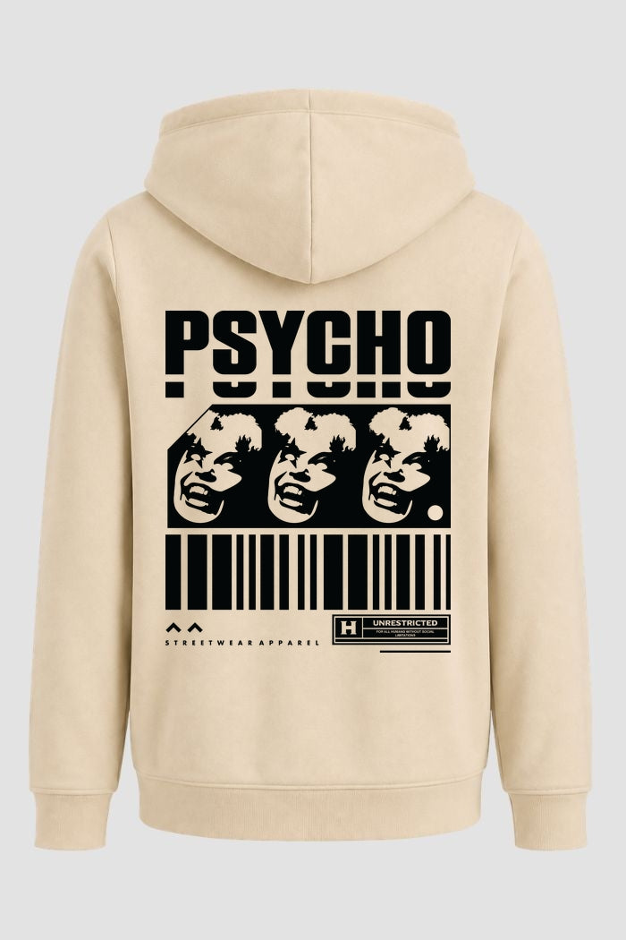 Moletom Canguru Streetwear Unissex Com Capuz | Psycho Est.369-368