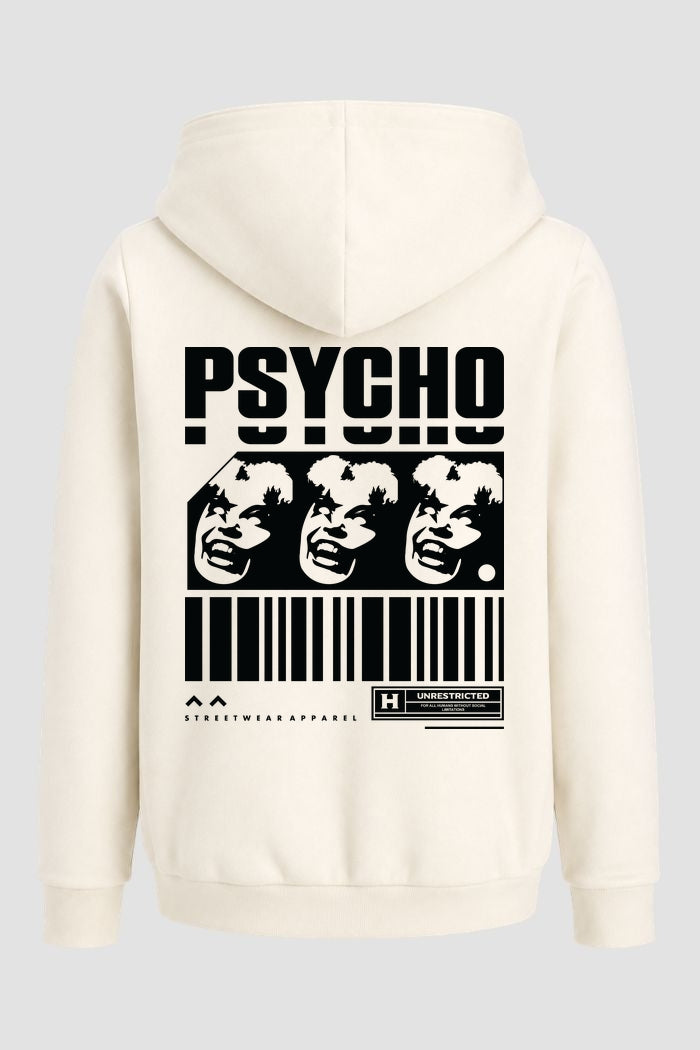 Moletom Canguru Streetwear Unissex Com Capuz | Psycho Est.369-368