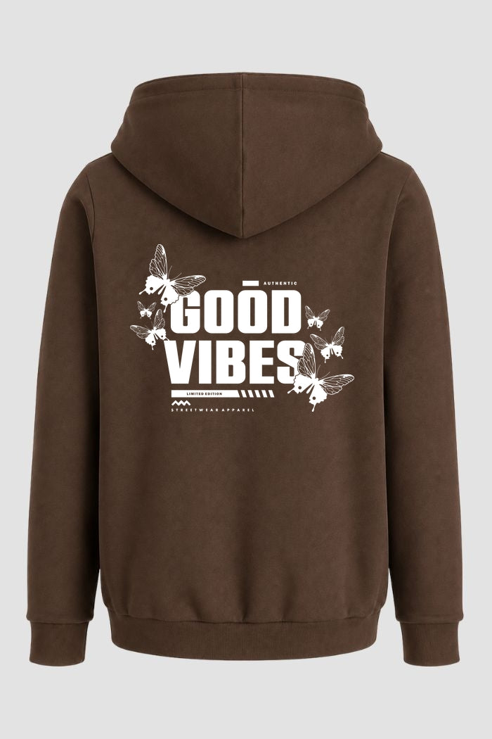 Moletom Canguru Streetwear Unissex Com Capuz | Good Vibes Est.371-372