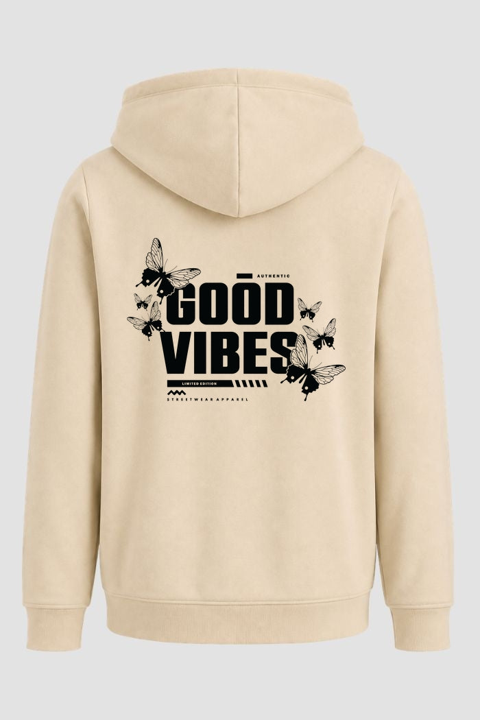 Moletom Canguru Streetwear Unissex Com Capuz | Good Vibes Est.371-372