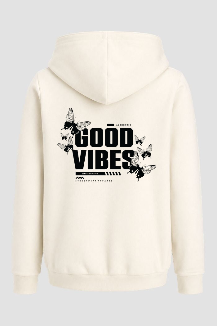 Moletom Canguru Streetwear Unissex Com Capuz | Good Vibes Est.371-372