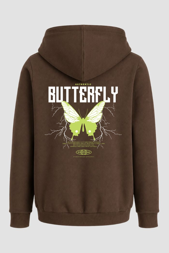 Moletom Canguru Streetwear Unissex Com Capuz | Butterfly Green Est. 373-374