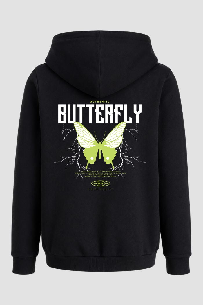 Moletom Canguru Streetwear Unissex Com Capuz | Butterfly Green Est. 373-374