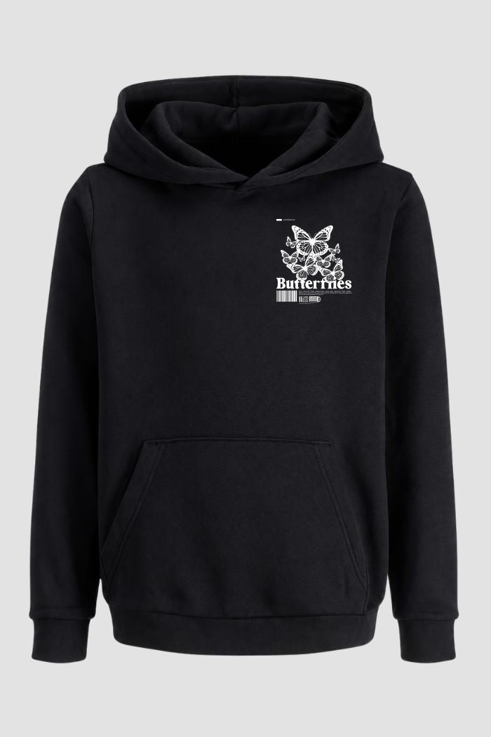 Moletom Canguru Streetwear Unissex Com Capuz | Butterflies Est.377-378