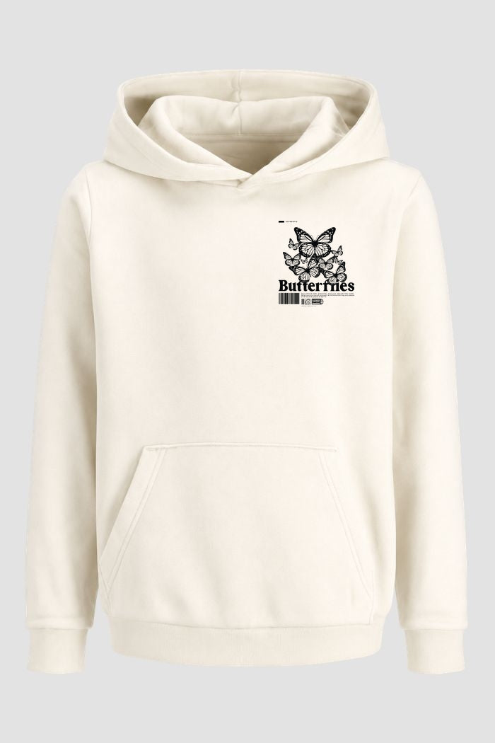 Moletom Canguru Streetwear Unissex Com Capuz | Butterflies Est.377-378