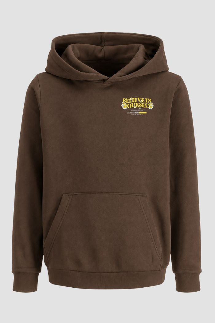 Moletom Canguru Streetwear Unissex Com Capuz | Believe In Yourself Est.384-383