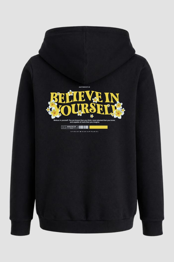 Moletom Canguru Streetwear Unissex Com Capuz | Believe In Yourself Est.384-383