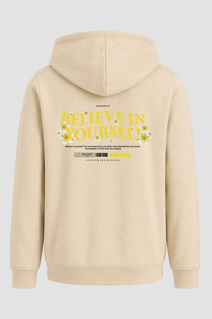 Moletom Canguru Streetwear Unissex Com Capuz | Believe In Yourself Est.384-383
