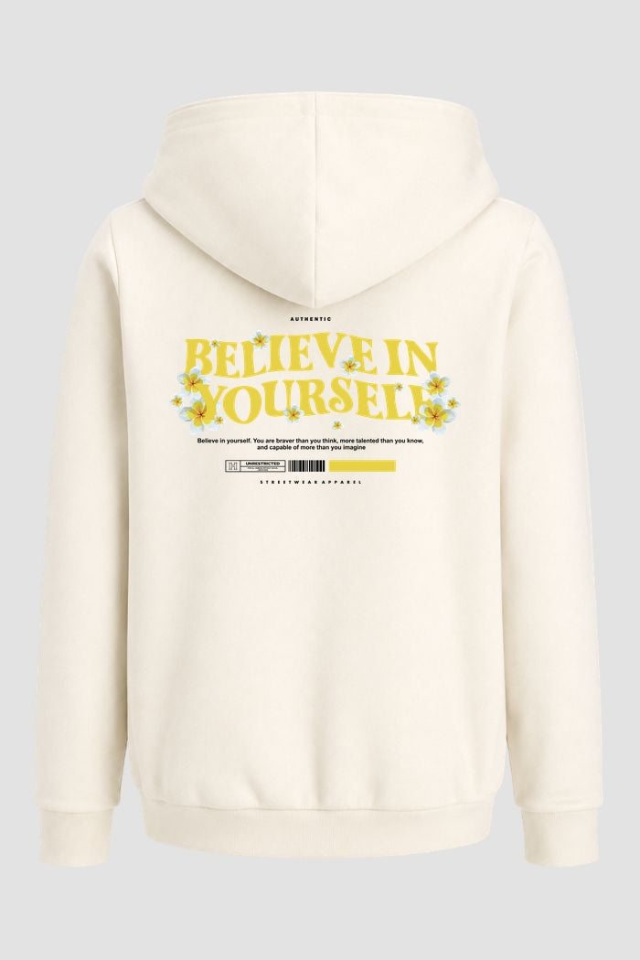 Moletom Canguru Streetwear Unissex Com Capuz | Believe In Yourself Est.384-383