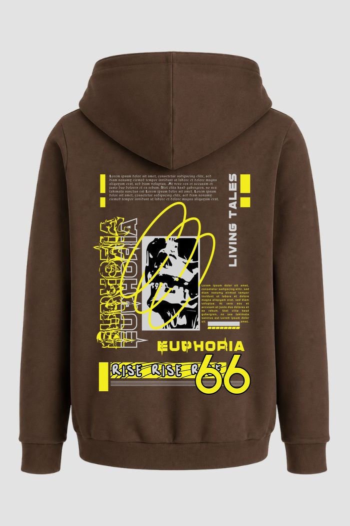 Moletom Canguru Streetwear Unissex Com Capuz | Euphoria 66 Est.385-386