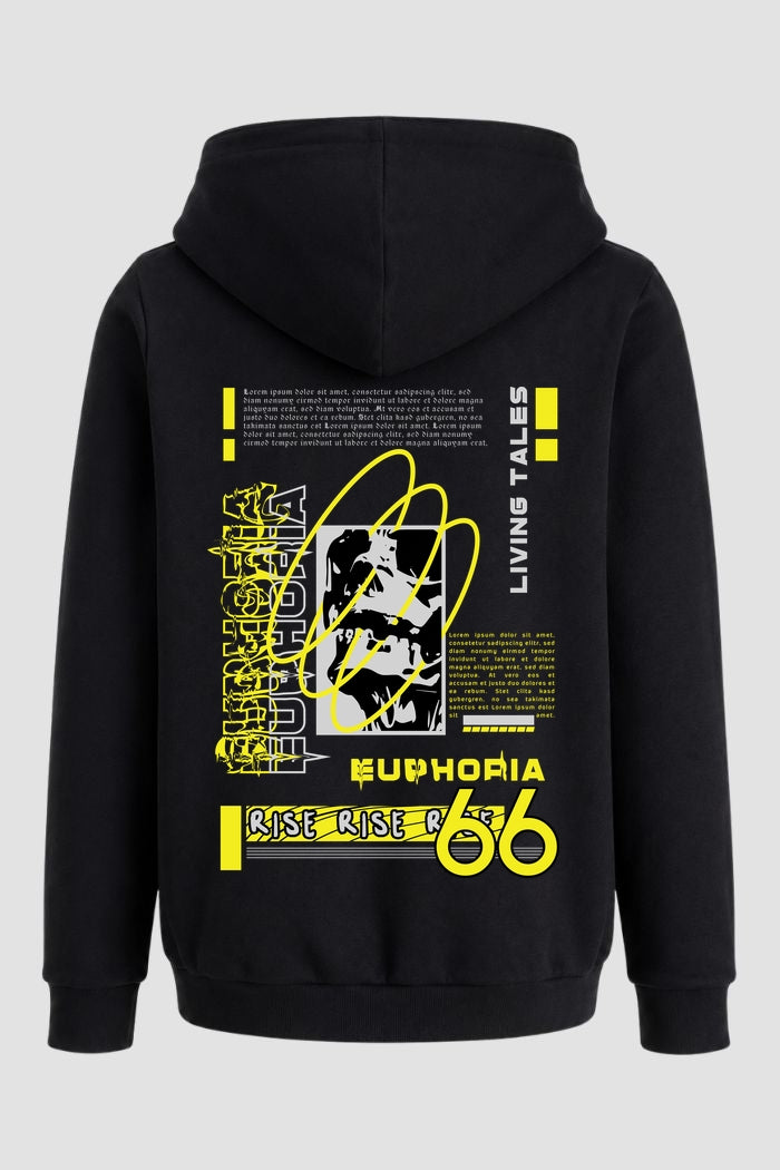 Moletom Canguru Streetwear Unissex Com Capuz | Euphoria 66 Est.385-386